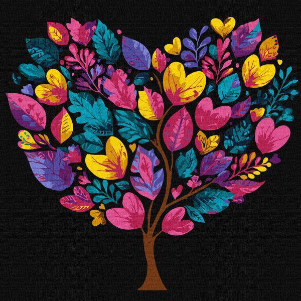 Картина за номерами Ideyka Дерево життя 30х30 см (Id-KHO5177)
