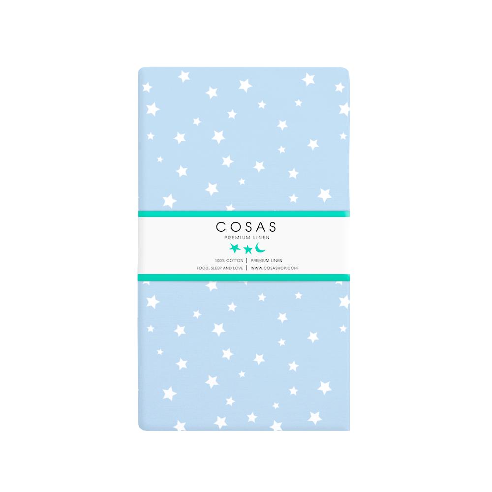 Набор детских простыней COSAS на резинке Beige/Starfall light blue (4822052056615)