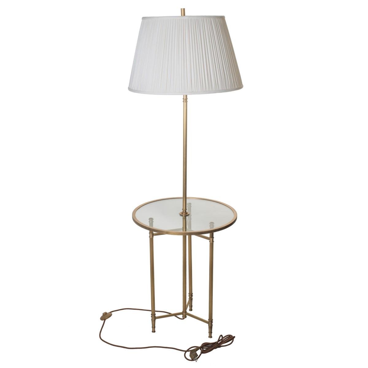 Торшер з латуні зі столиком Brille BKL-553F/1 E27