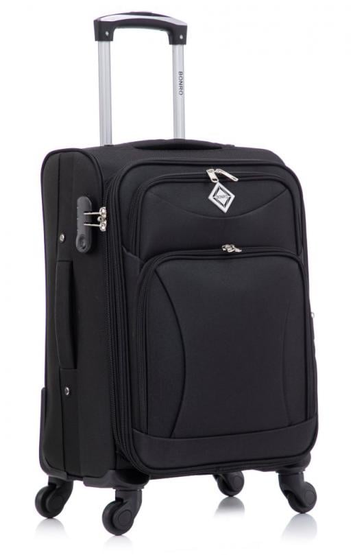 Валіза Bonro Tourist маленька на 4 колесах Чорний (10132000) - фото 1 Валіза Bonro Tourist маленька на 4 колесах Чорний (10132000) - фото 1