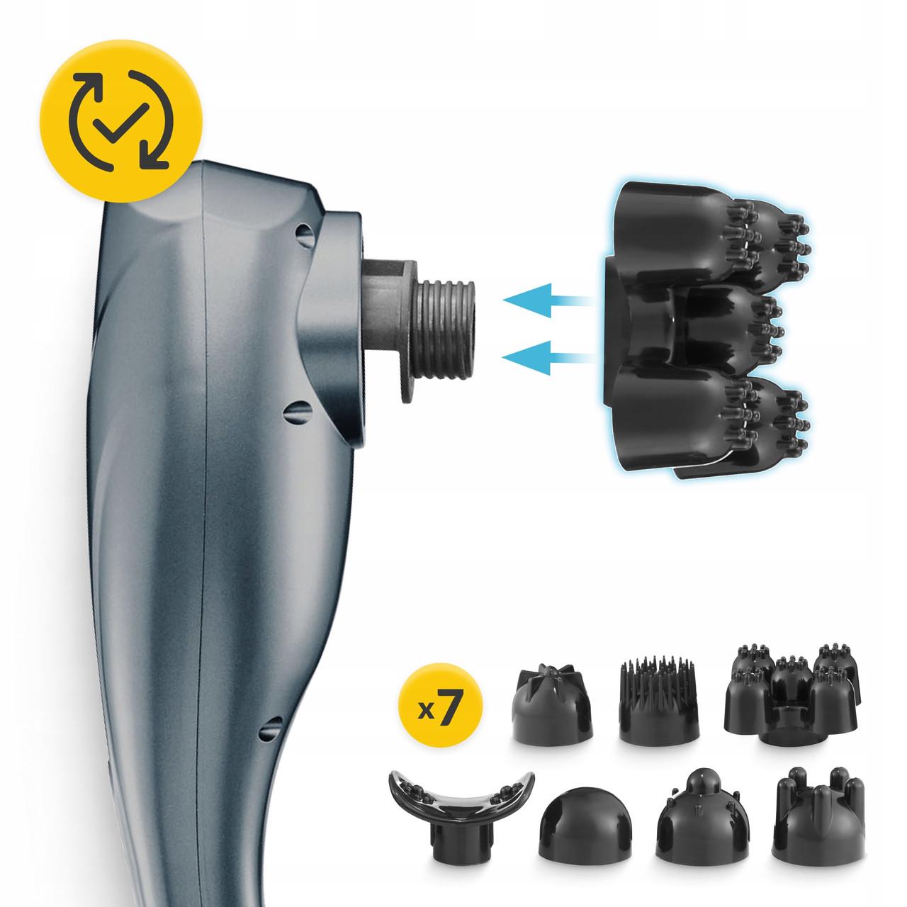 Масажер для тіла вібраційний 4FIZJO Long Stick 7в1 ручний Grey (P-5907739319135) - фото 5 Масажер для тіла вібраційний 4FIZJO Long Stick 7в1 ручний Grey (P-5907739319135) - фото 5