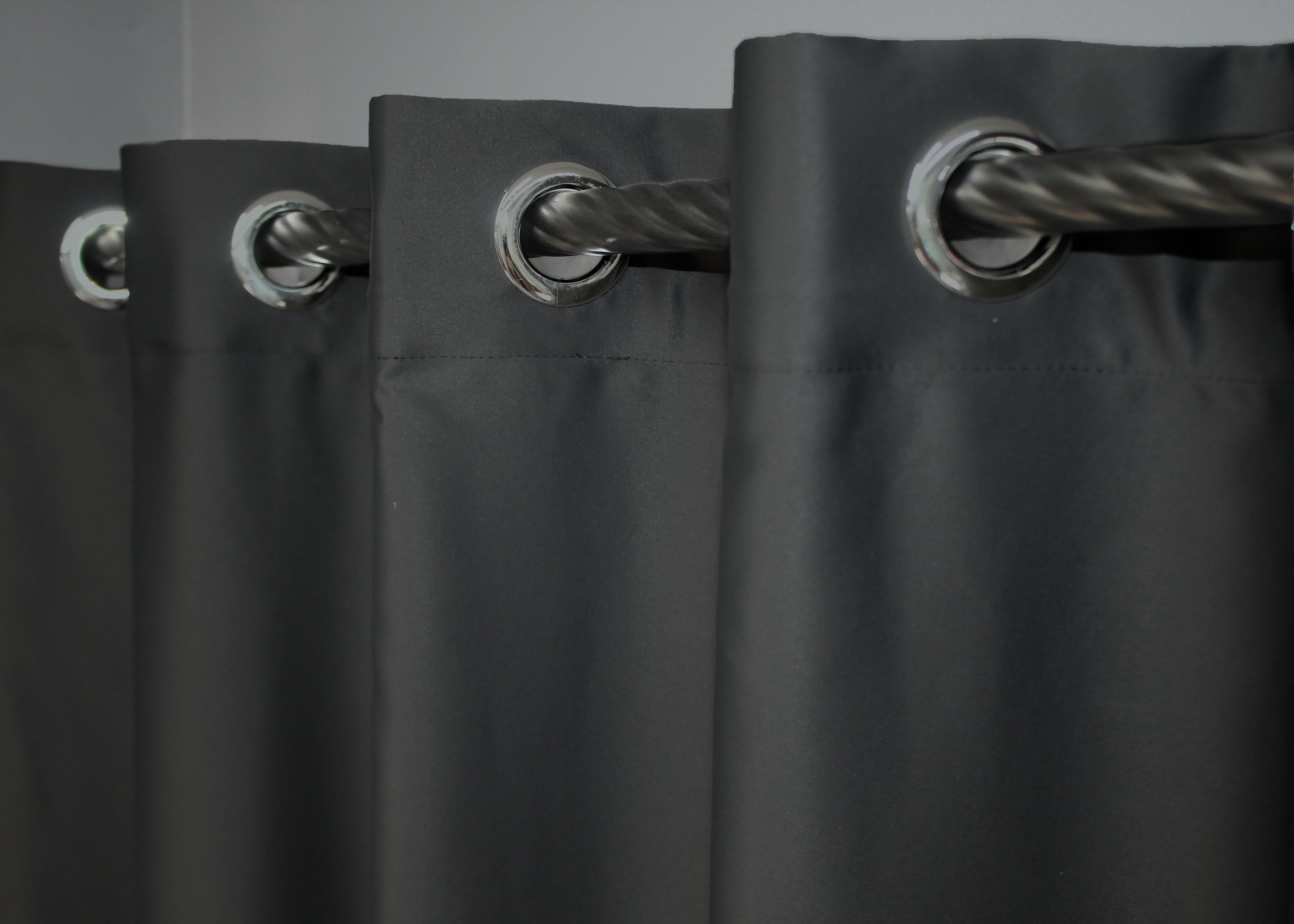 Комплект штор на люверсах VR-Textil Midnight № 1399ш 150х270 см 2 шт. Графитовый (37-0139) - фото 8 Комплект штор на люверсах VR-Textil Midnight № 1399ш 150х270 см 2 шт. Графитовый (37-0139) - фото 8