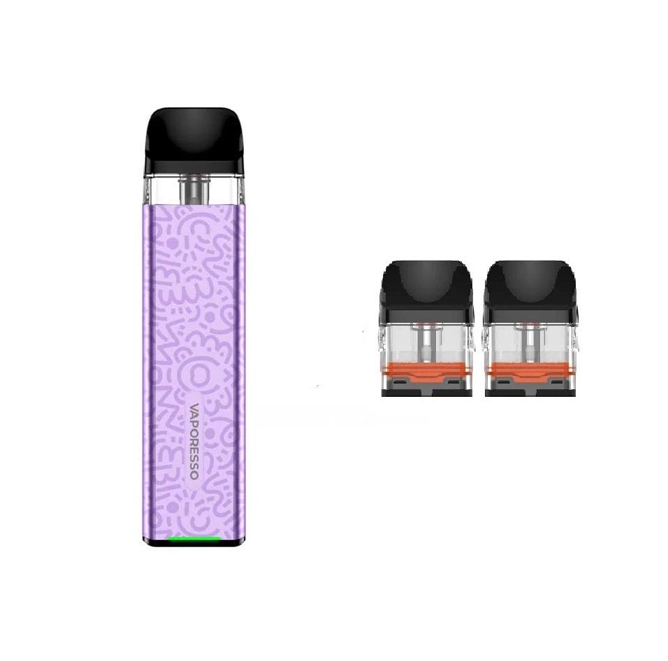 Електронна сигарета багаторазова Vaporesso XROS 3 Mini Kit та 2 додаткових картриджа Lilac Purple (85795117)