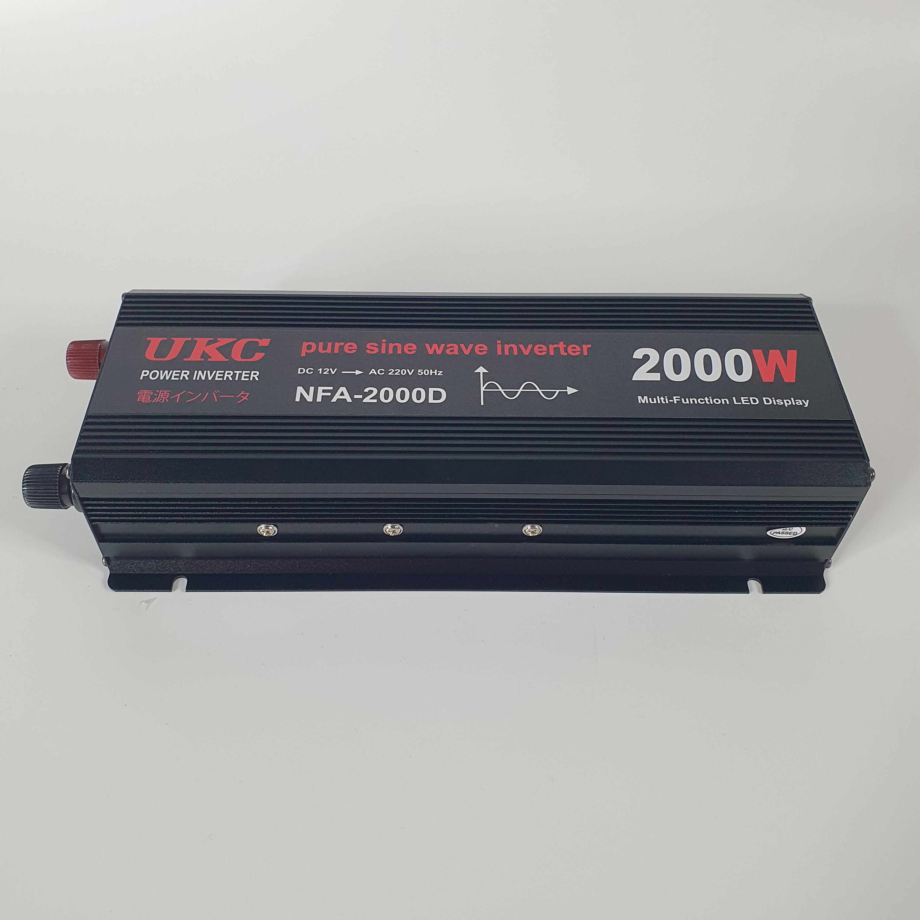Автомобильный инвертор UKC RB-16 с чистой синусоидой 2000 W AC-DC 12-220V (-NFA-2000D.)