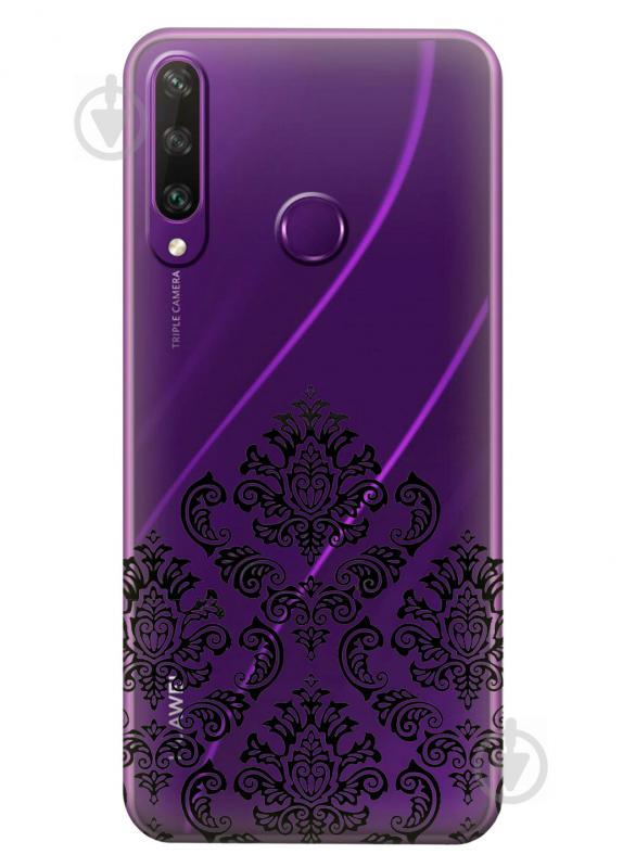 Прозрачный силиконовый чехол iSwag для Huawei Y6p с рисунком - Мандала (KS2326)