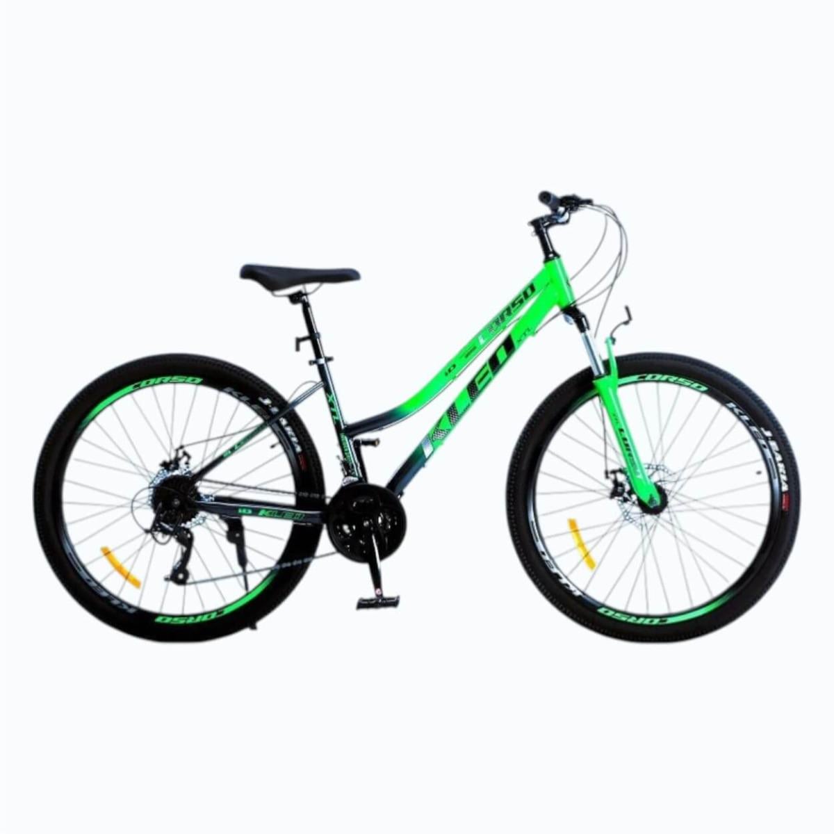 Велосипед горный Corso KLEO 26"/15" Черно-зеленый (680345860)