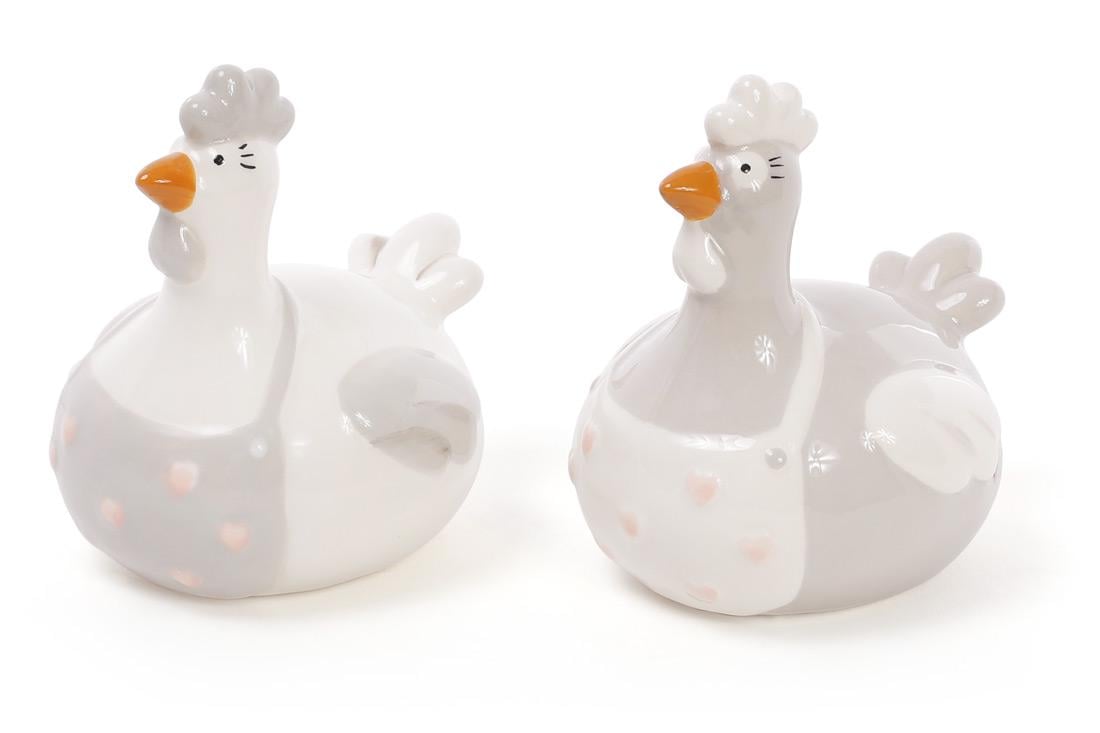 Декоративная пасхальная фигурка BonaDi Курочка 2 шт. (834-718)