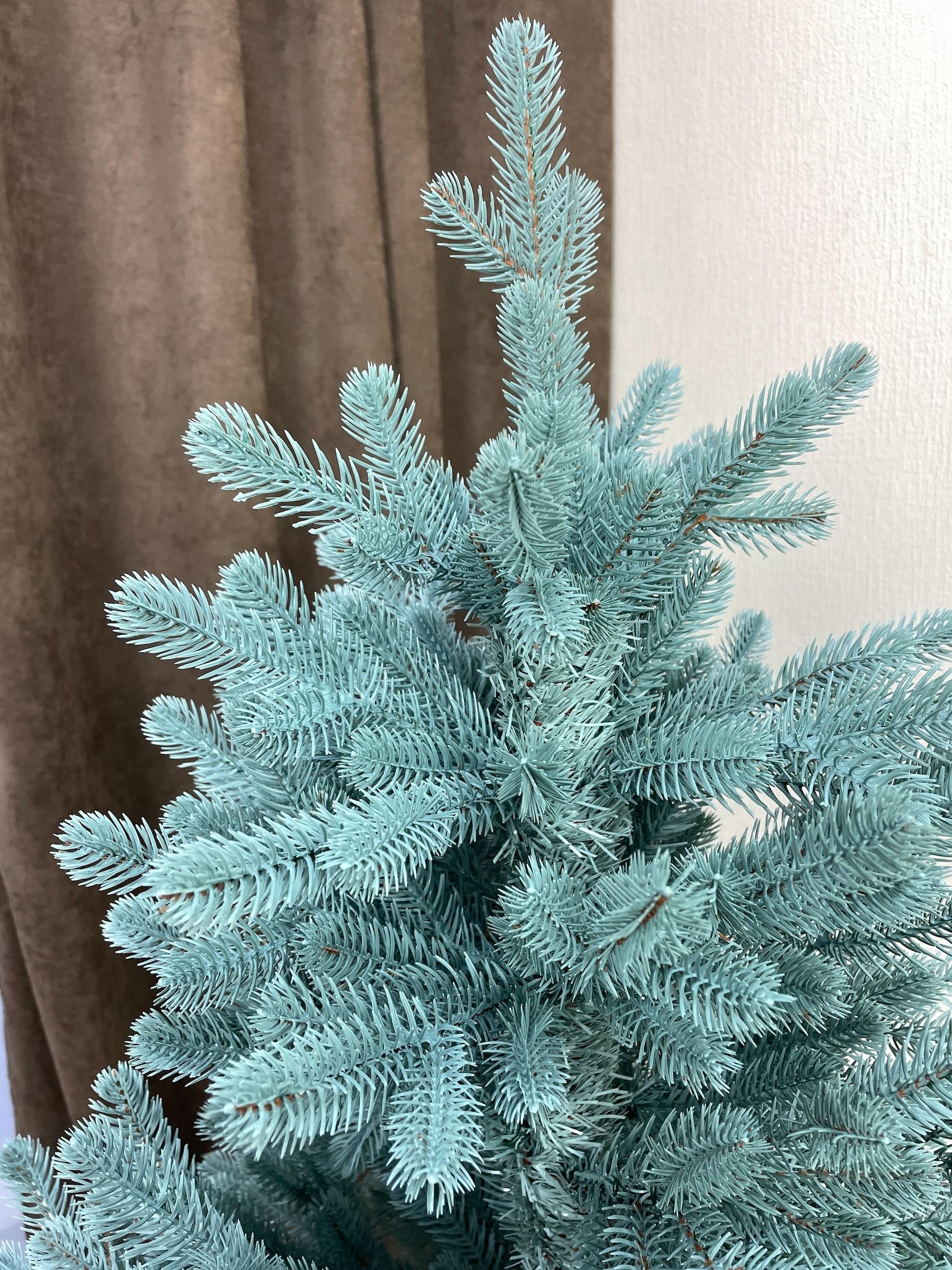 Штучна ялинка лита Traditional в горщику 90 см Блакитний (Н01022) - фото 4 Штучна ялинка лита Traditional в горщику 90 см Блакитний (Н01022) - фото 4