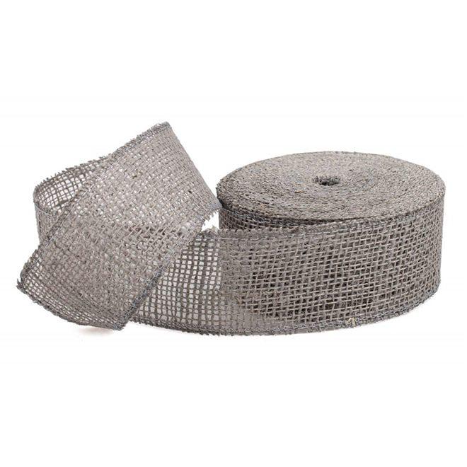 Лента Flora из мешковины 6х20 м Серый (5051)