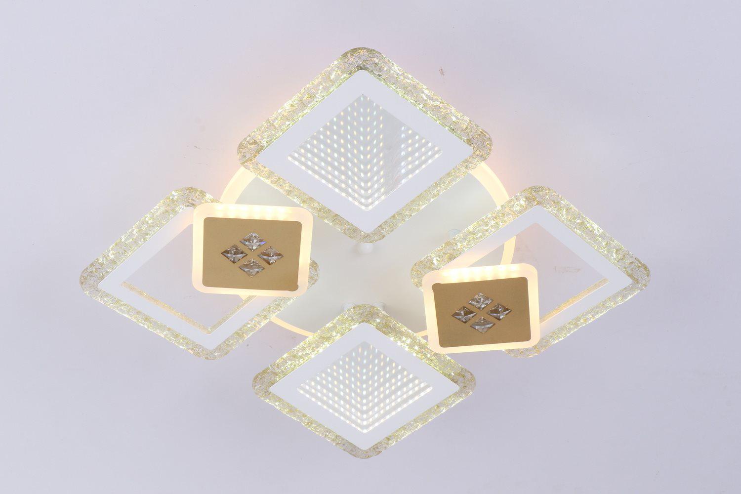 Люстра светодиодная с пультом Valeso V K39940-4+2+1 White/Gold (000036404) - фото 14