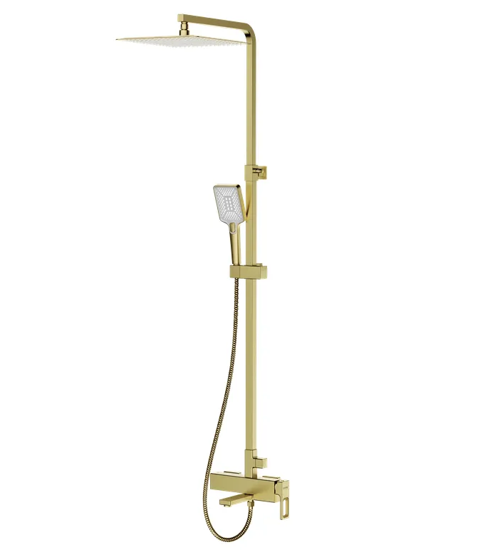 Душова колона із змішувачем KOER KB-56009-12 3 функції Золото матове (KR5989)