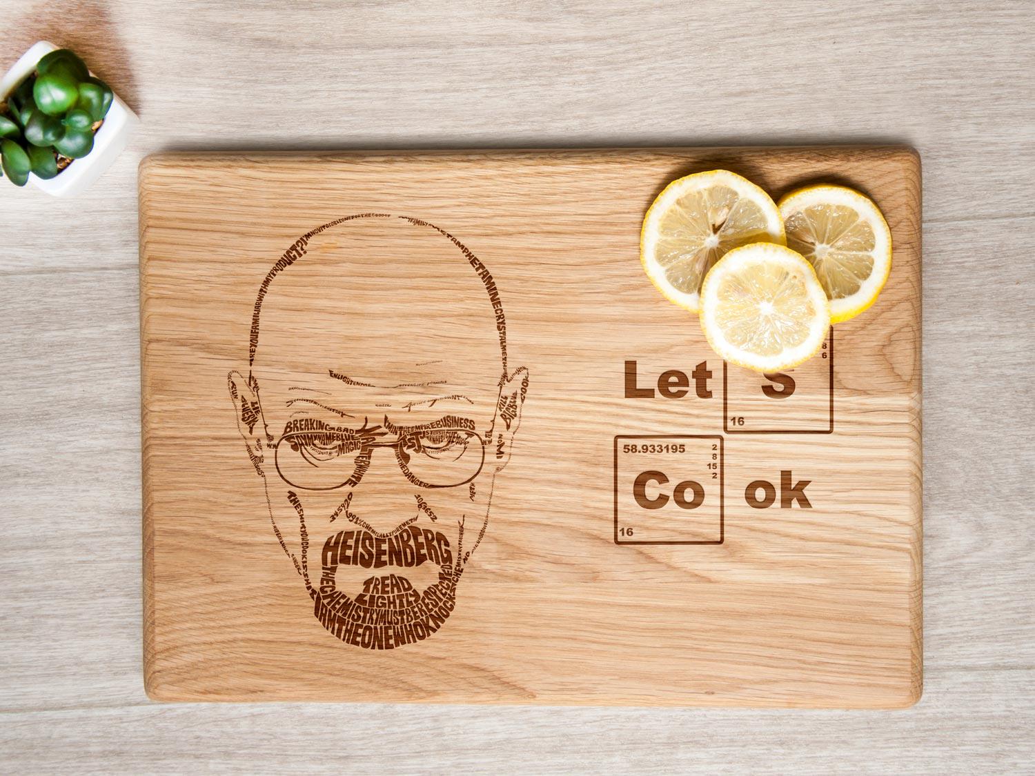 Разделочная доска WoodPresentStudio “Let’s Cook” 25х40 см
