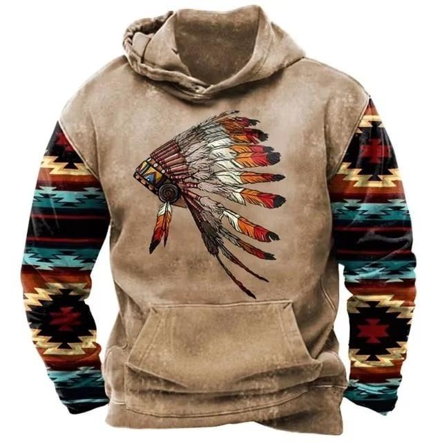 Худі чоловіче Вождь M Бежевий (11139) - фото 1