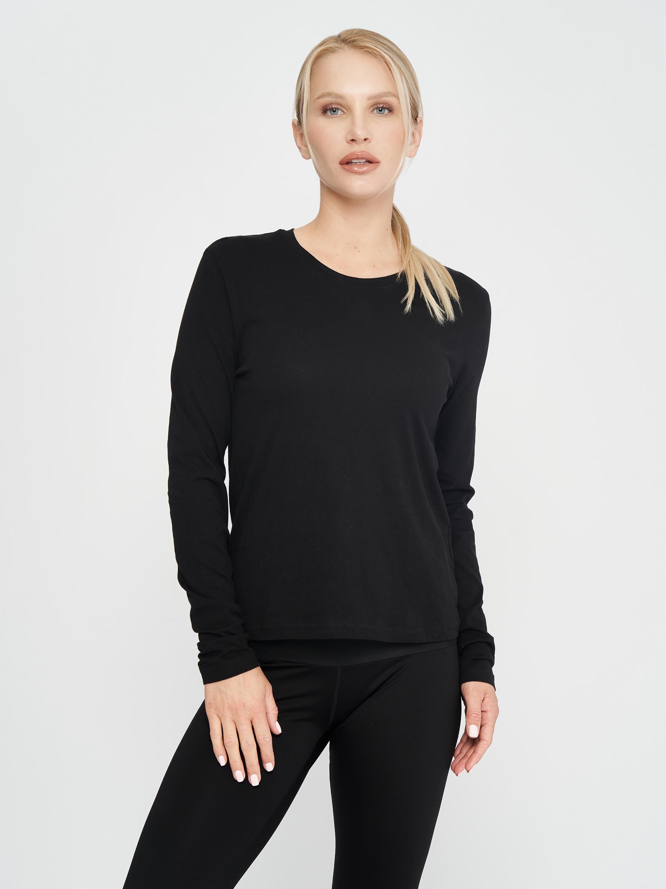 Реглан Joma 901611.100 Organic Long Sleeve T-Shirt L Black (8445456181224)