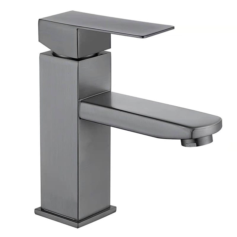 Смеситель для умывальника MIXXUS KUB-001 с нержавеючей стали SUS304 Graphite (MI6093)