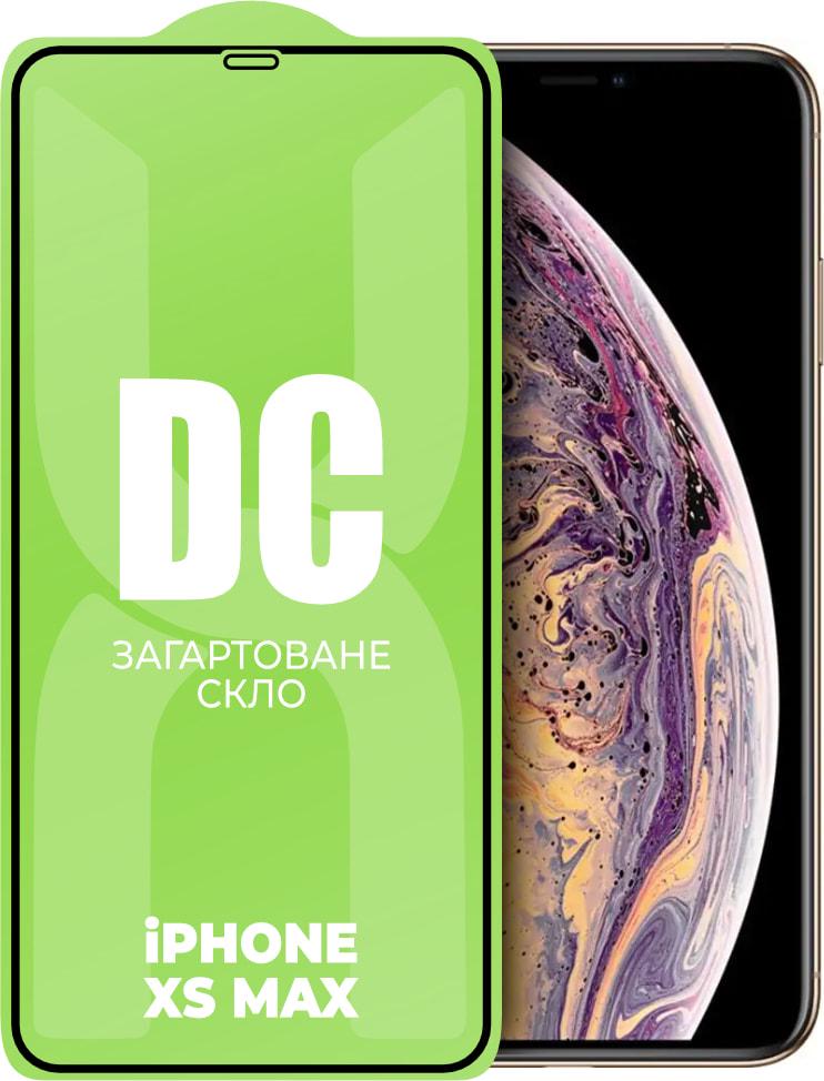 Скло захисне DC Glass iPhone XS Max Full Glue (33903)