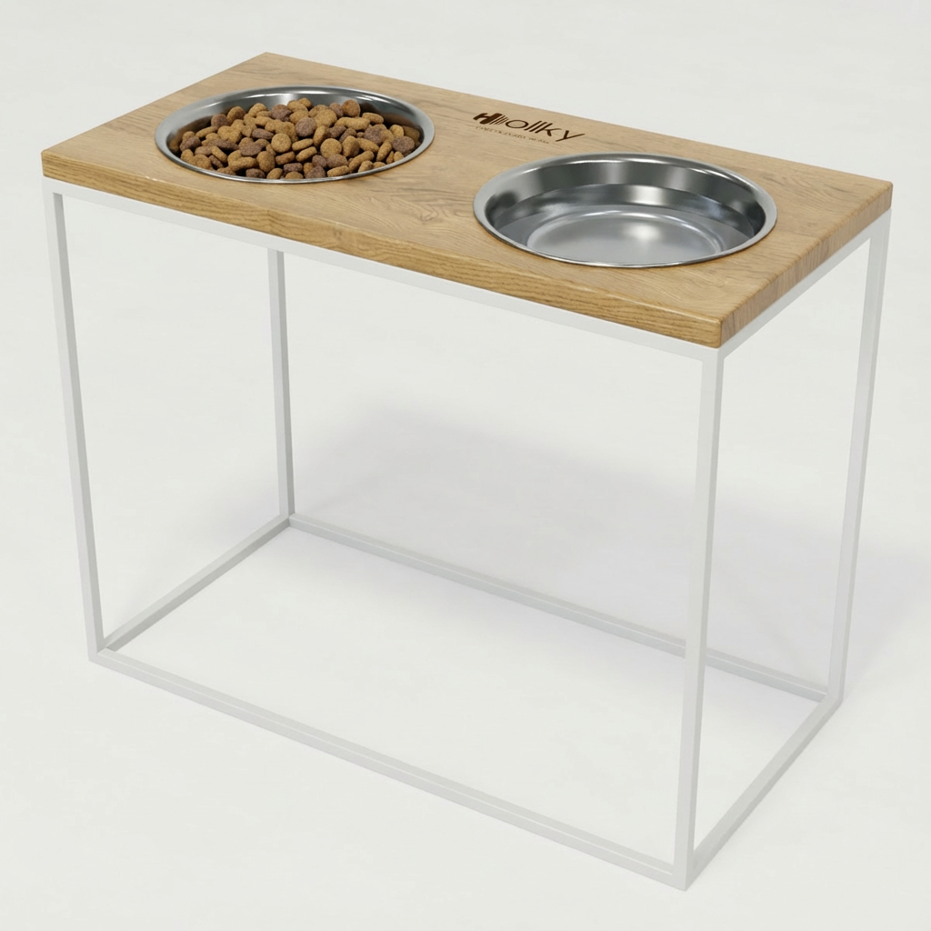 Миски на подставке для больших собак Hollky Base XL20 2х1,8 л (BXL40-522640-WHNT) - фото 1 Миски на подставке для больших собак Hollky Base XL20 2х1,8 л (BXL40-522640-WHNT) - фото 1