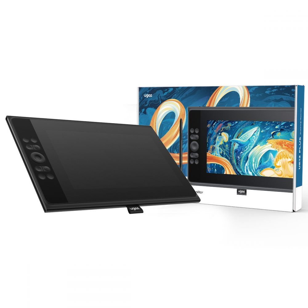 Планшет графічний Ugee UE12 Plus перо без підзарядки 8 гарячих клавіш 11,9” Black (28949919) - фото 6