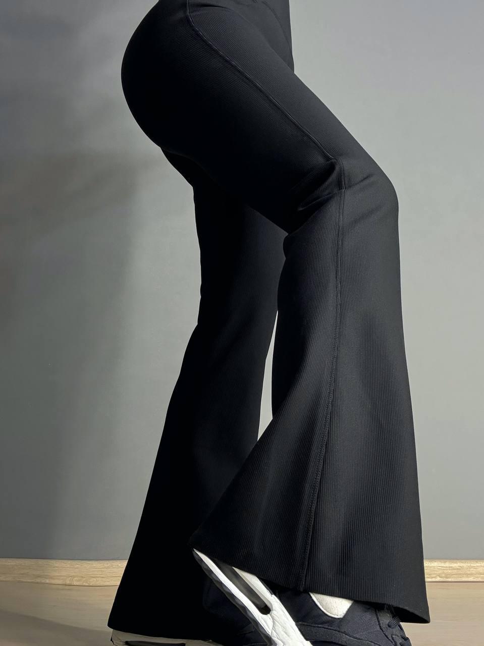 Лосины женские Kenalin W18 клеш утепленные с флисом пуш-ап S/M Черный - фото 5 Лосины женские Kenalin W18 клеш утепленные с флисом пуш-ап S/M Черный - фото 5