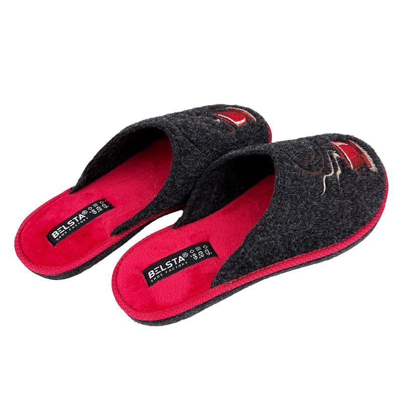 Комнатные женские тапочки войлок 1088-4 p. 36 23 см Черный - фото 4 Комнатные женские тапочки войлок 1088-4 p. 36 23 см Черный - фото 4