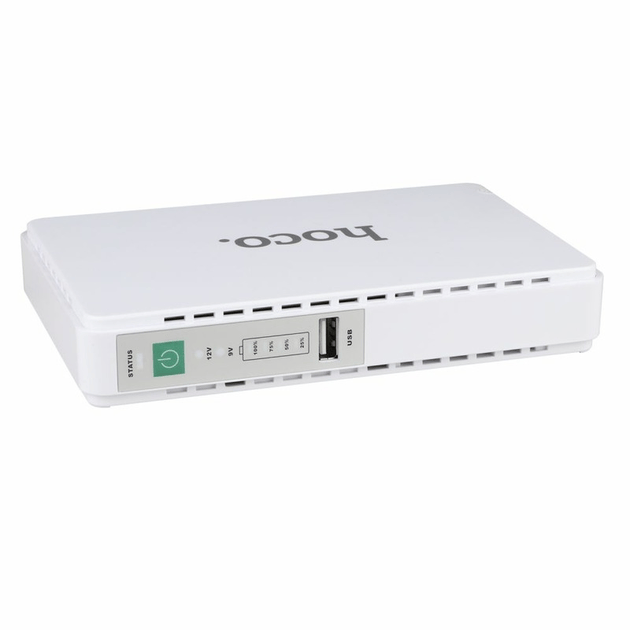 Источник бесперебойного питания для WiFi роутера модема Hoco 12-9-5В POE DB25 8800 mah Белый