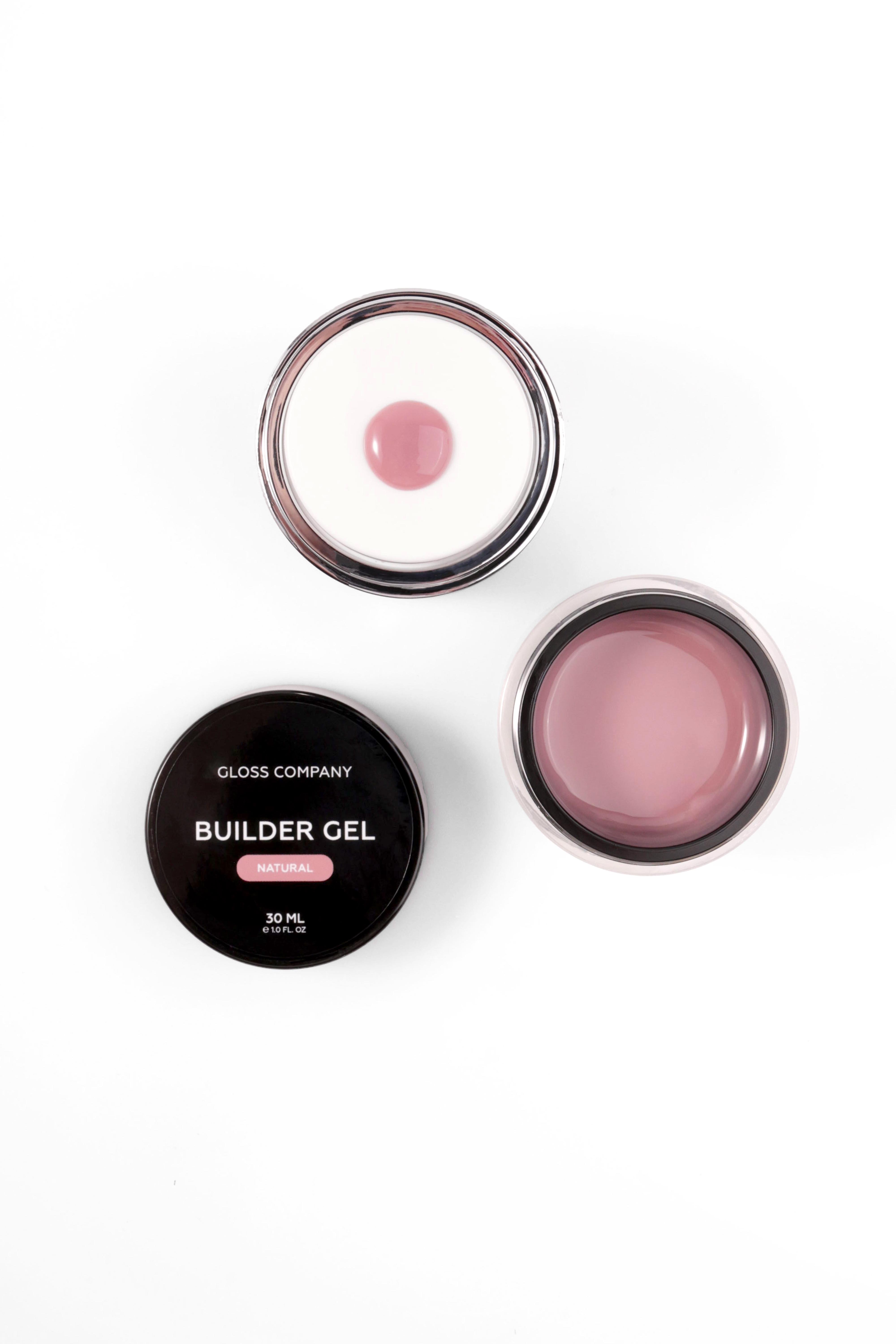 Однофазный гель для наращивания и моделирования ногтей GLOSS COMPANY Builder Gel Natural с помпой 30 мл (56839)