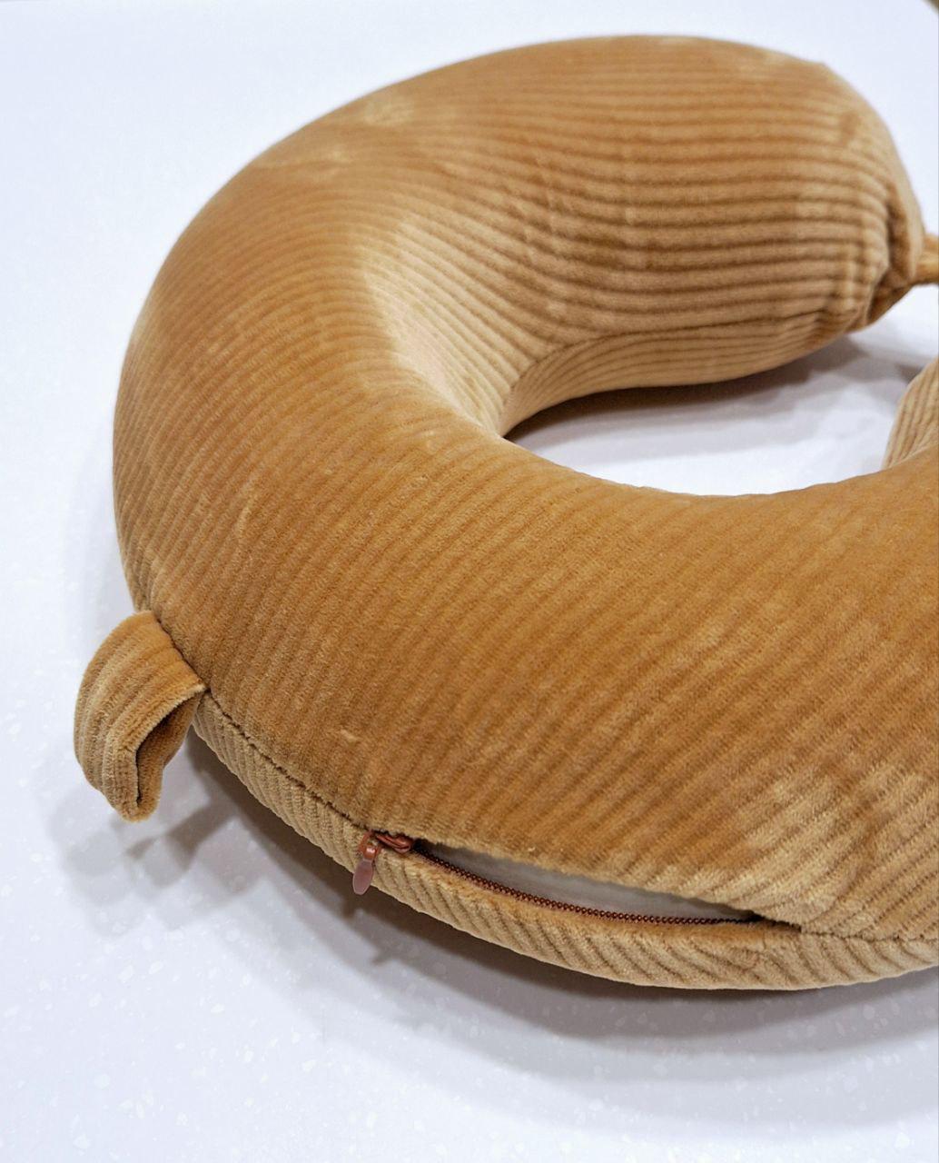 Подушка-рогалик дорожня Colorful Home з ефектом пам'яті Бежевий (722) - фото 3 Подушка-рогалик дорожня Colorful Home з ефектом пам'яті Бежевий (722) - фото 3