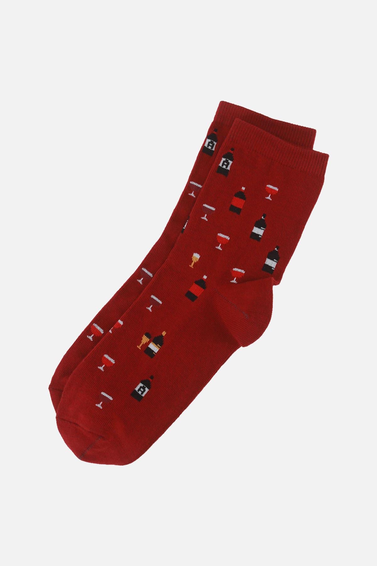 Носки высокие женские Yuki ЦБ-00299725 р. 35-38 Бордовый (SKT001327235)