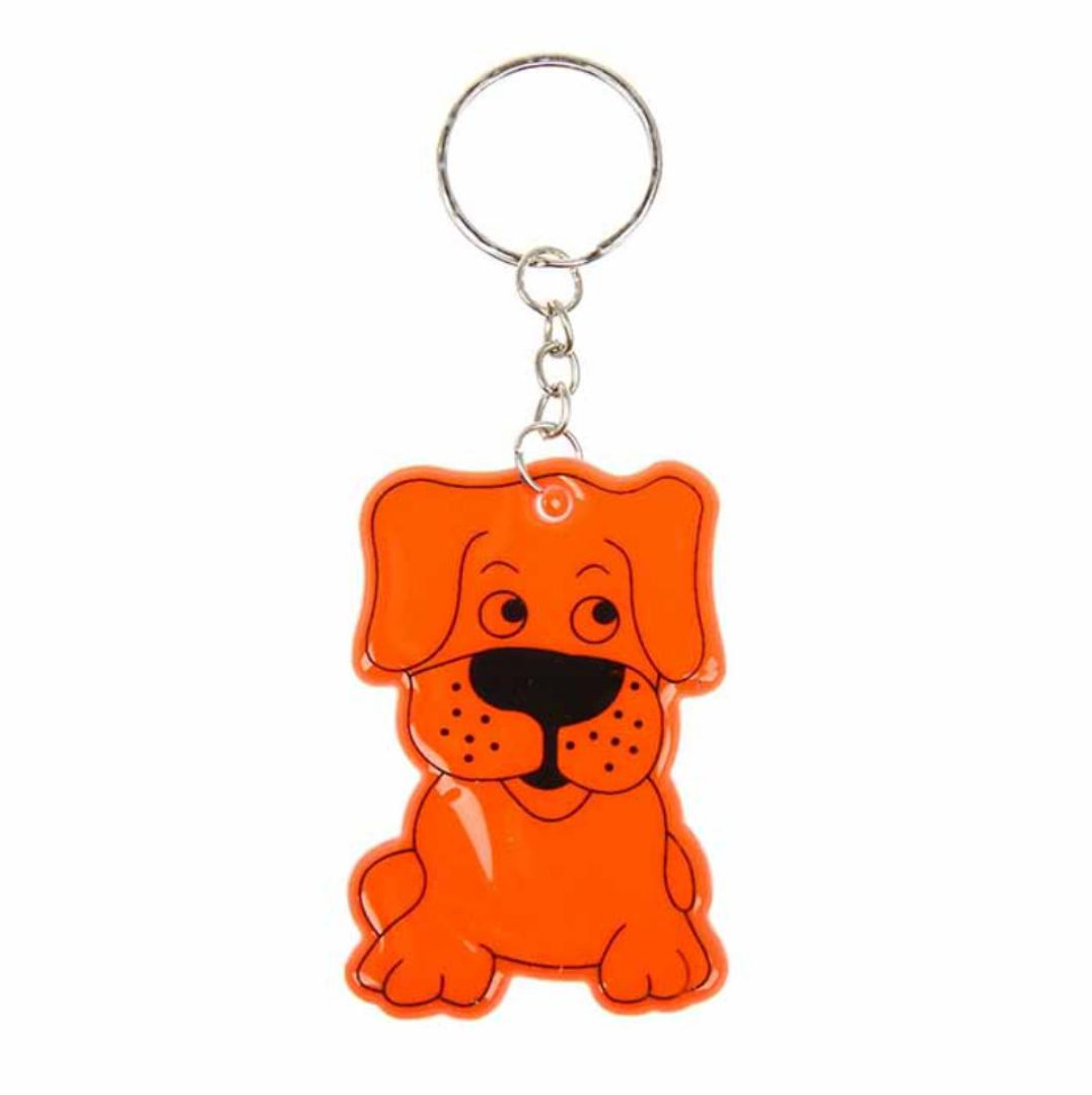 Брелок светоотражающий Кey Chain М204 Собачка 6 см 2 шт. Красный (23380793)