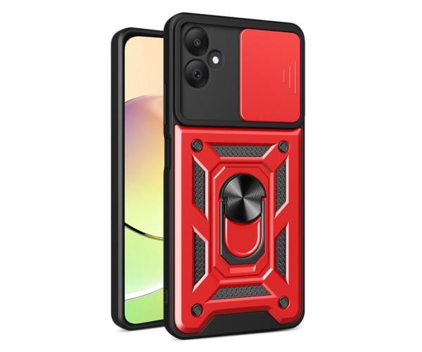 Чехол накладка Ricco Camera Sliding для Samsung Galaxy A05 Красный