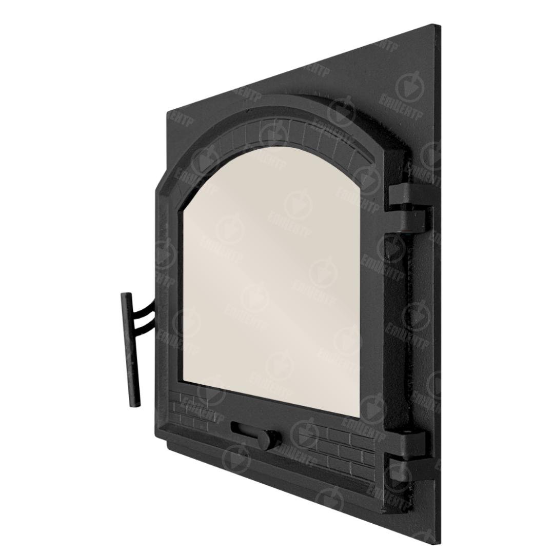 Дверцята пічні Булат Замкова зі склом чавунні з регулятором тяги XL 490х420 мм - фото 3 Дверцята пічні Булат Замкова зі склом чавунні з регулятором тяги XL 490х420 мм - фото 3