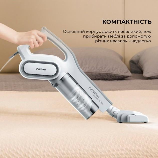 Пилосос ручний вертикальний Deerma Household Vacuum Cleaner DX-700 - фото 6