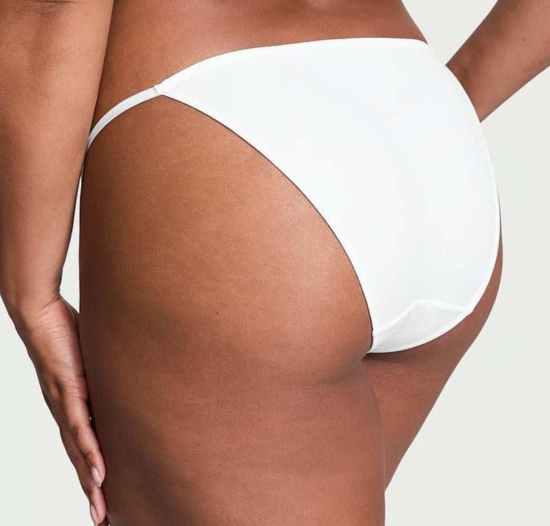 Трусики-бикини женские регулируемые Victoria's Secret гладкие S Белый (2810781731) - фото 2