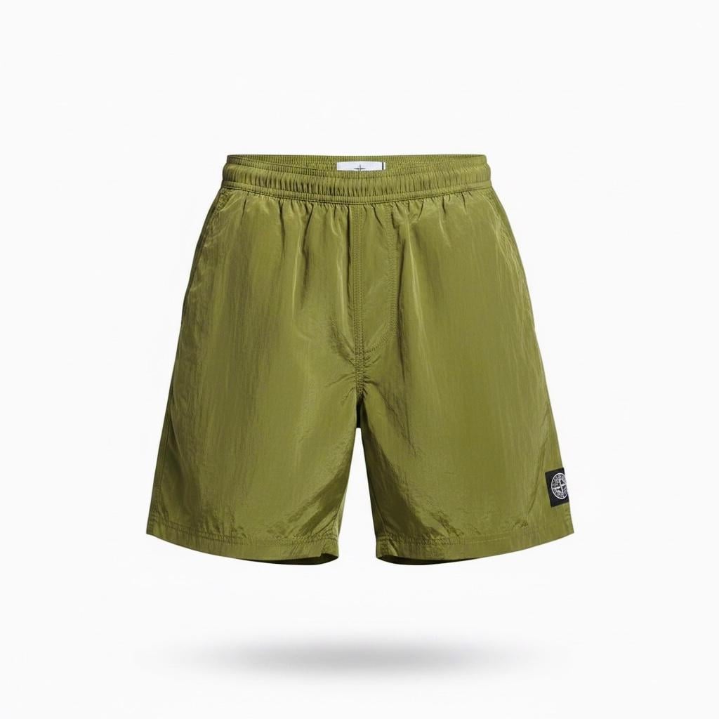 Шорты мужские для плавания в стиле Stone Island Nylon Metal Swim Shorts M Оливковый (SI18006.7M) Шорты мужские для плавания в стиле Stone Island Nylon Metal Swim Shorts M Оливковый (SI18006.7M)