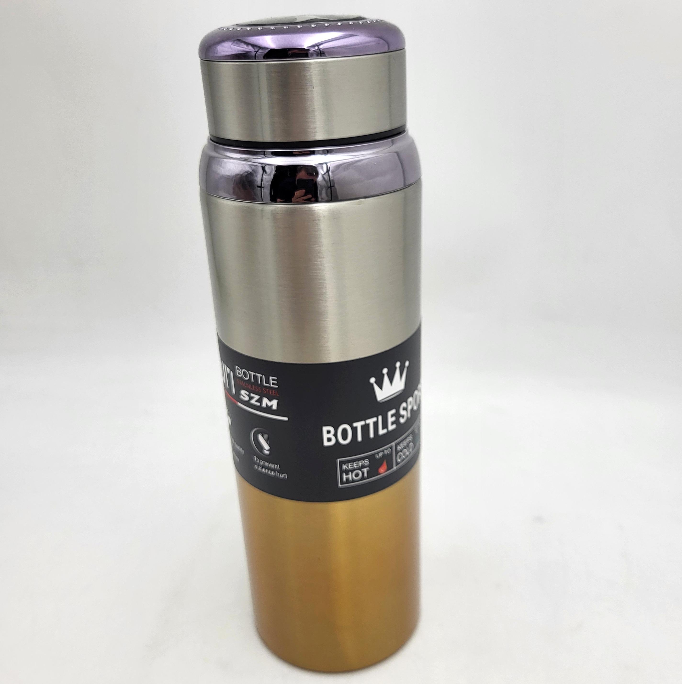 Термос для води UKC EL-8106 з напувалкою та сенсорним датчиком температури 420 мл Чорний