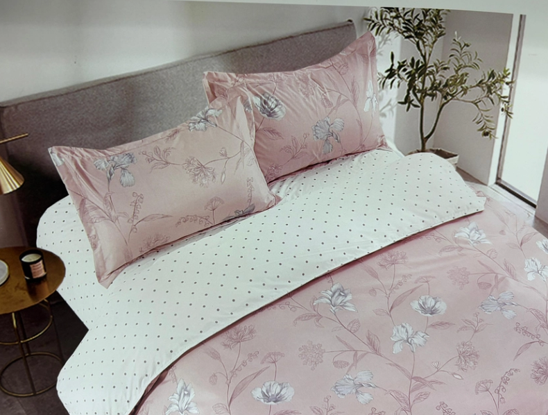 Комплект постельного белья Laura-Grand 21 цветочный принт сатин евро (2917423769)