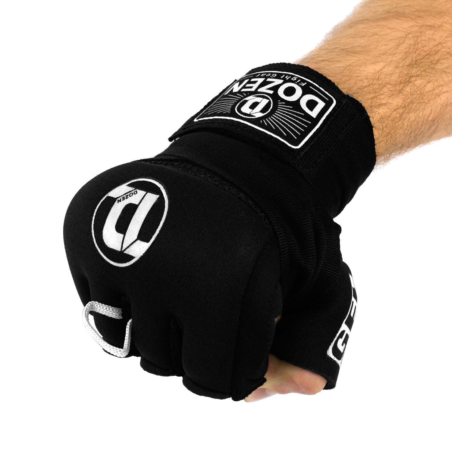 Бинты-перчатки Dozen Pro Gel Air Inner Speed Wraps L/XL Черно-белый - фото 5 Бинты-перчатки Dozen Pro Gel Air Inner Speed Wraps L/XL Черно-белый - фото 5