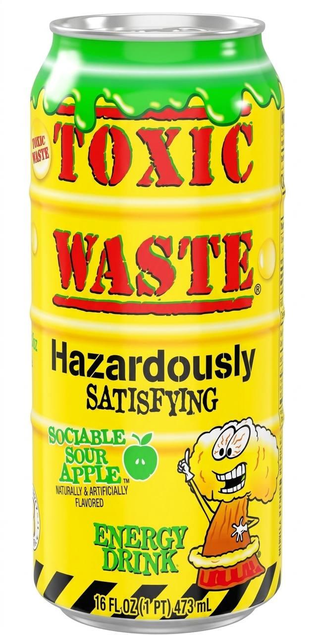 Энергетический напиток Toxic Waste Can Sour Apple 473 мл (2351048340)