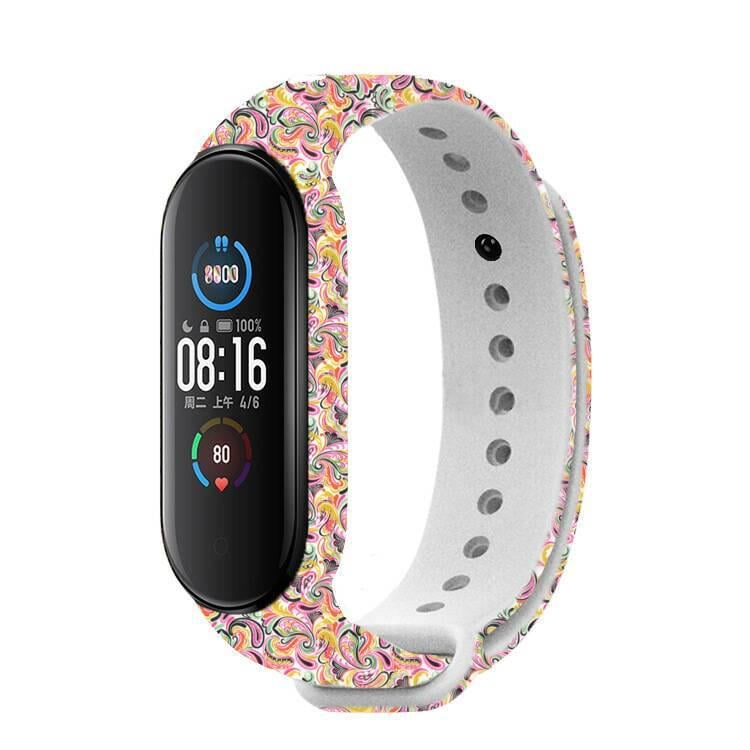 Ремешок MRK для фитнес браслета Xiaomi Mi Band 6/5 силиконовый Light purple (52)