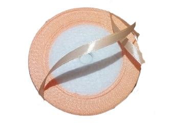 Лента для упаковки атласная 7 мм 23 м Персиковый (5685) - фото 1 Лента для упаковки атласная 7 мм 23 м Персиковый (5685) - фото 1