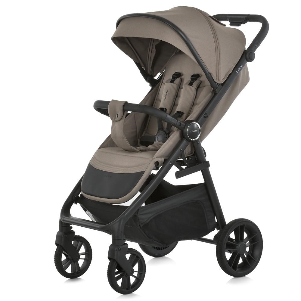 Коляска детская El Camino DAHLIA Milk Chocolate прогулочная PU колеса Бежевый (ME 1181)