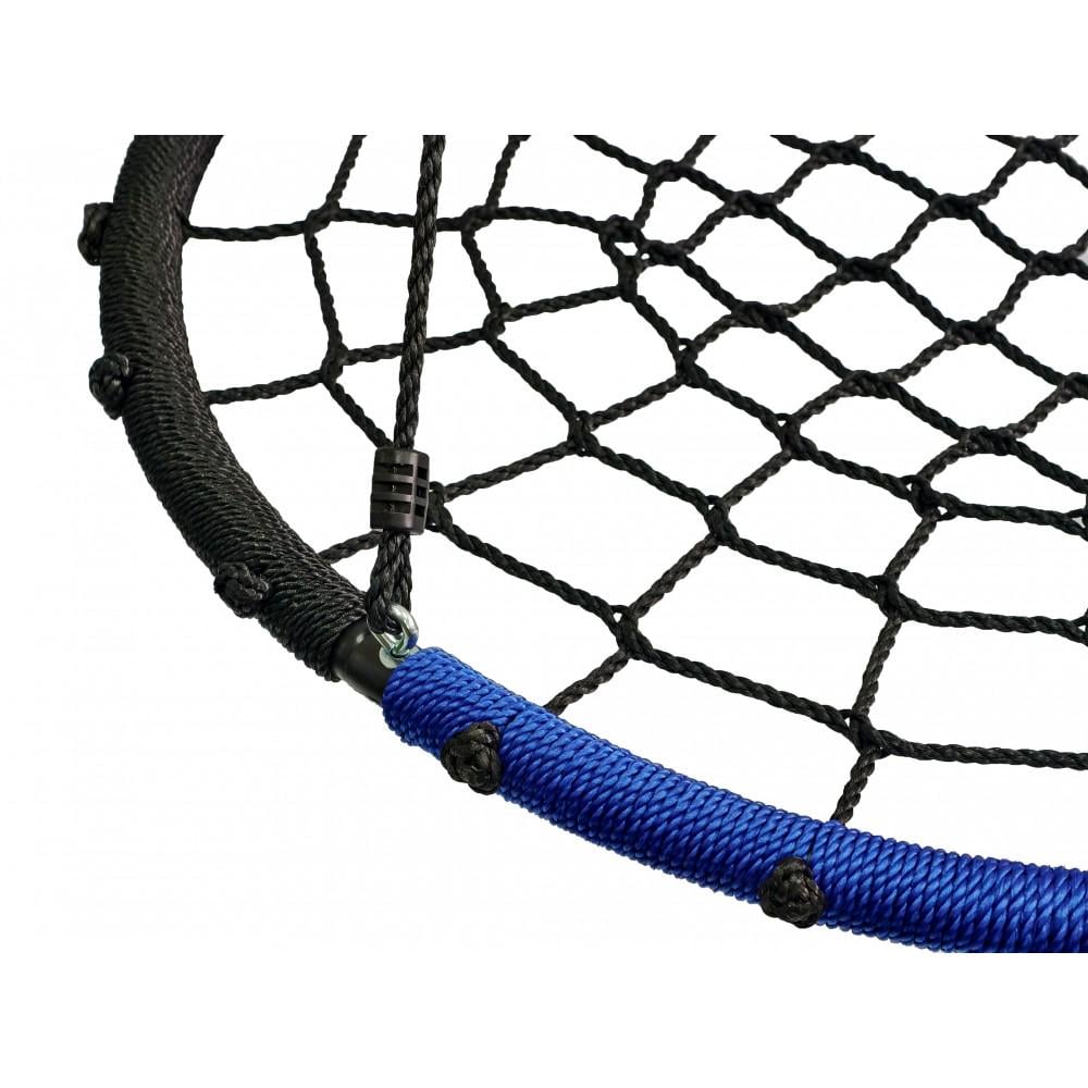 Гойдалка-гніздо кругла дитяча Spoko SP-2C садова підвісна для вулиці 100 см Чорно-синій (42401007) - фото 5