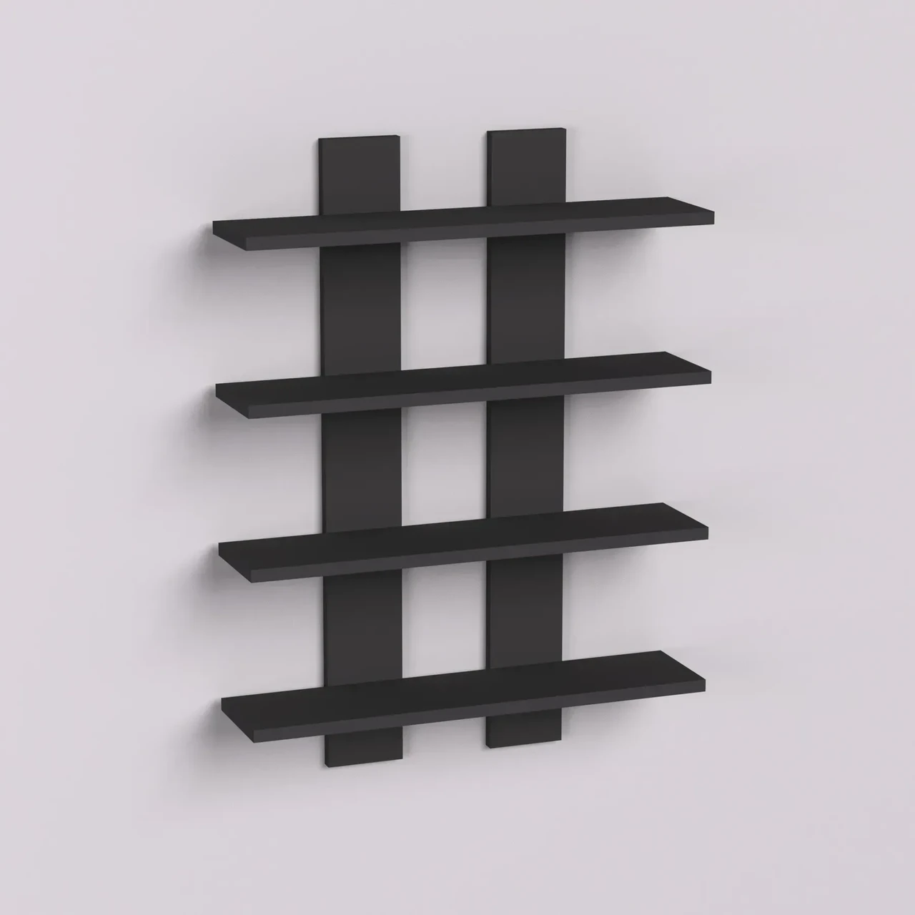 Полиця навісна Kontinent П-4 60х12х80 см Антрацит (52719478) - фото 3 Полиця навісна Kontinent П-4 60х12х80 см Антрацит (52719478) - фото 3