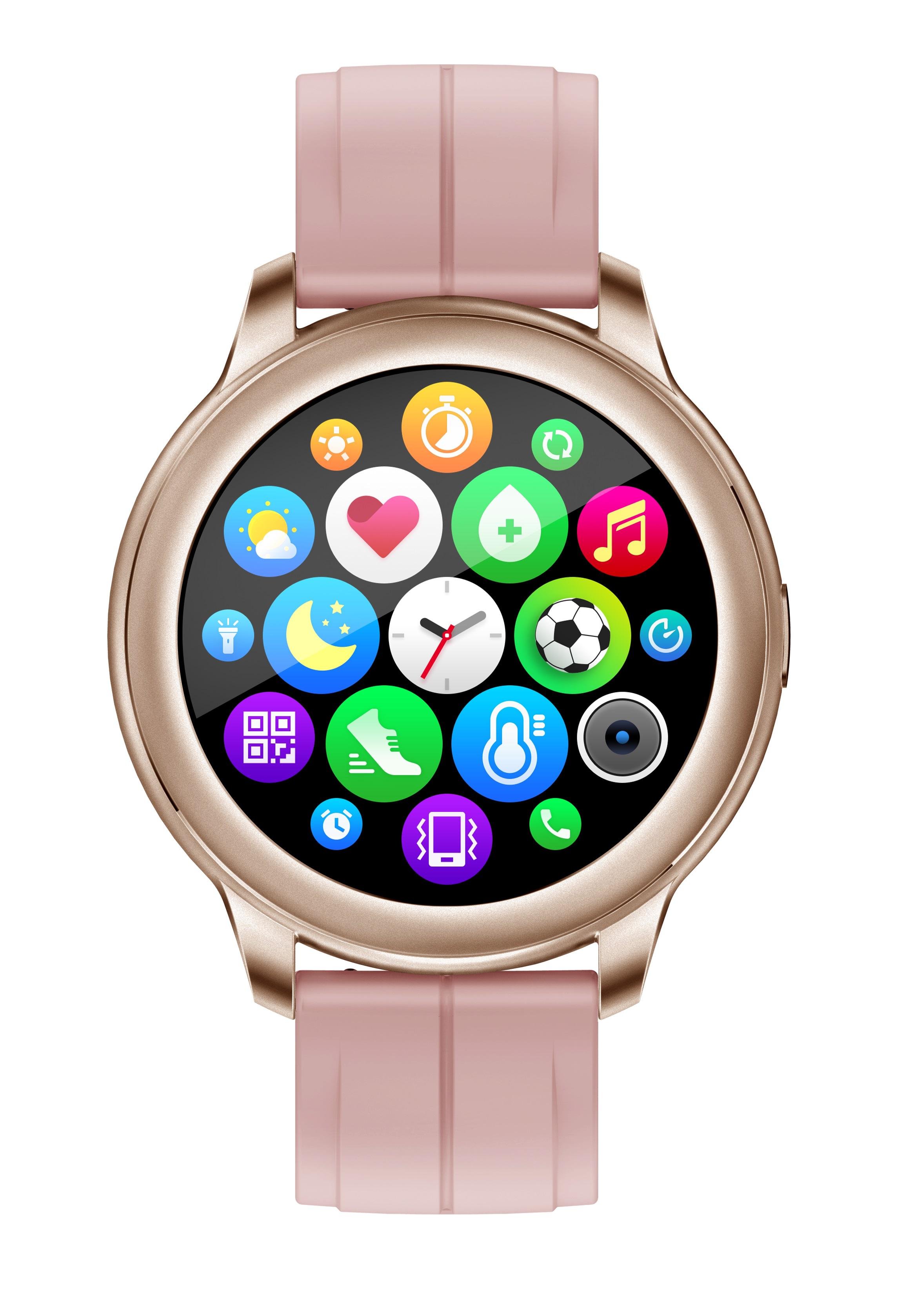 Розумний годинник Globex Smart Watch Me AERO Gold pink - фото 16