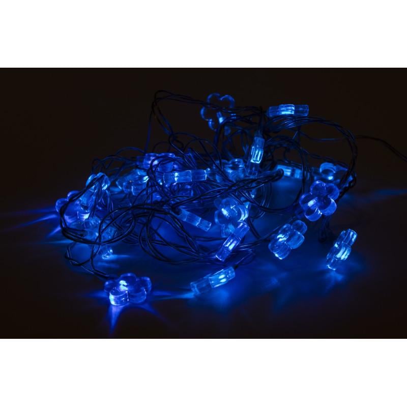 Гирлянда снежинки 3,6 м 24LED синий IP44 (040261)