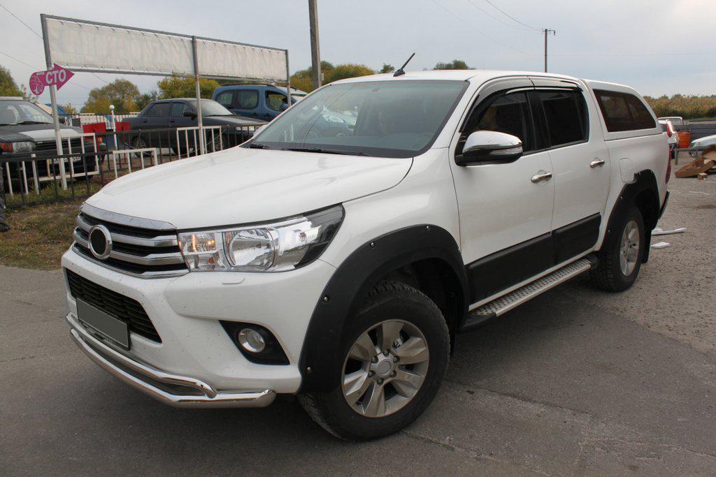 Расширители колесных арок Omsa Line для Toyota Hilux 2015- гг. abs-пластик Черный
