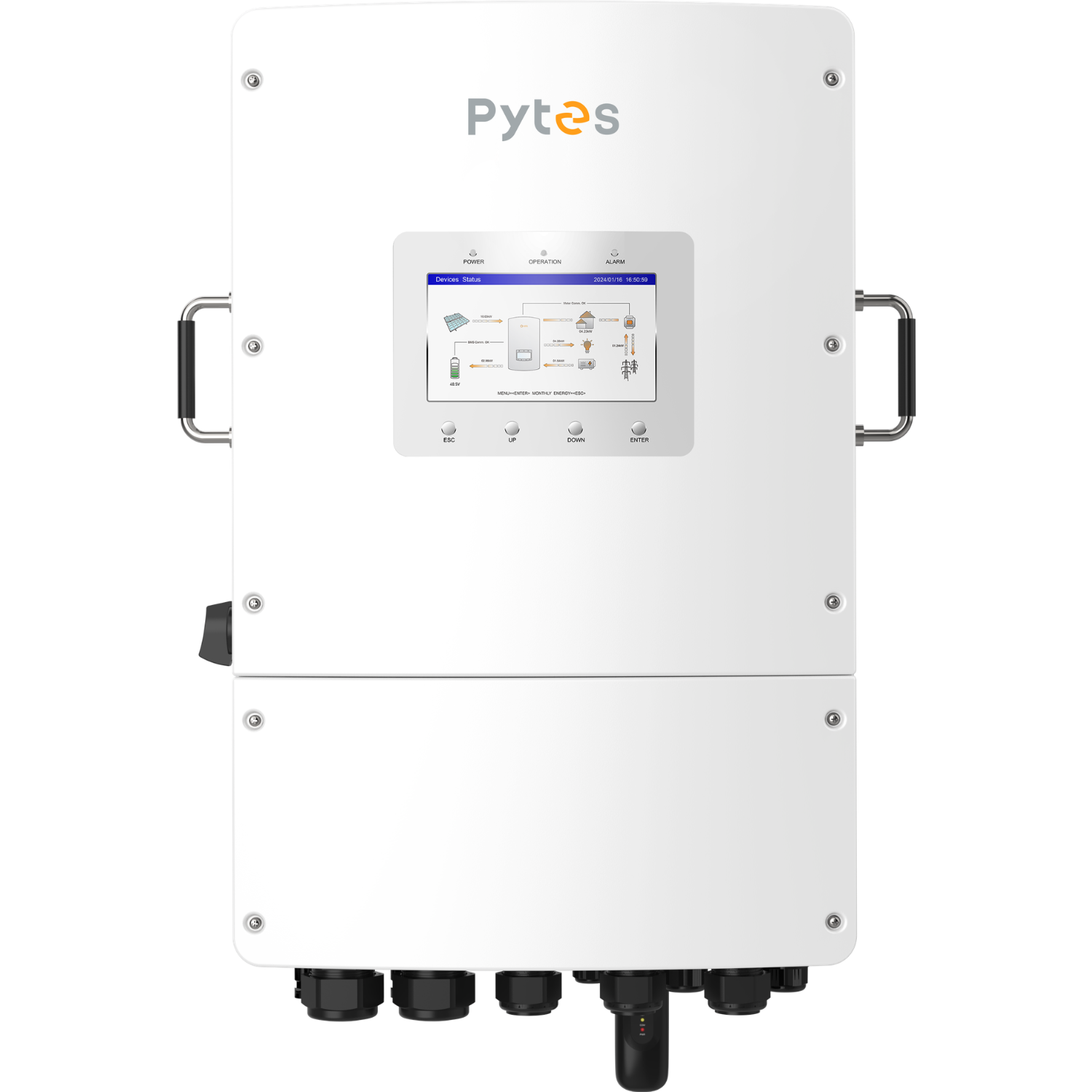 Инвертор гибридный Pytes JS3PL10K 10 кВт 3-фазный IP65 White (110408100126)