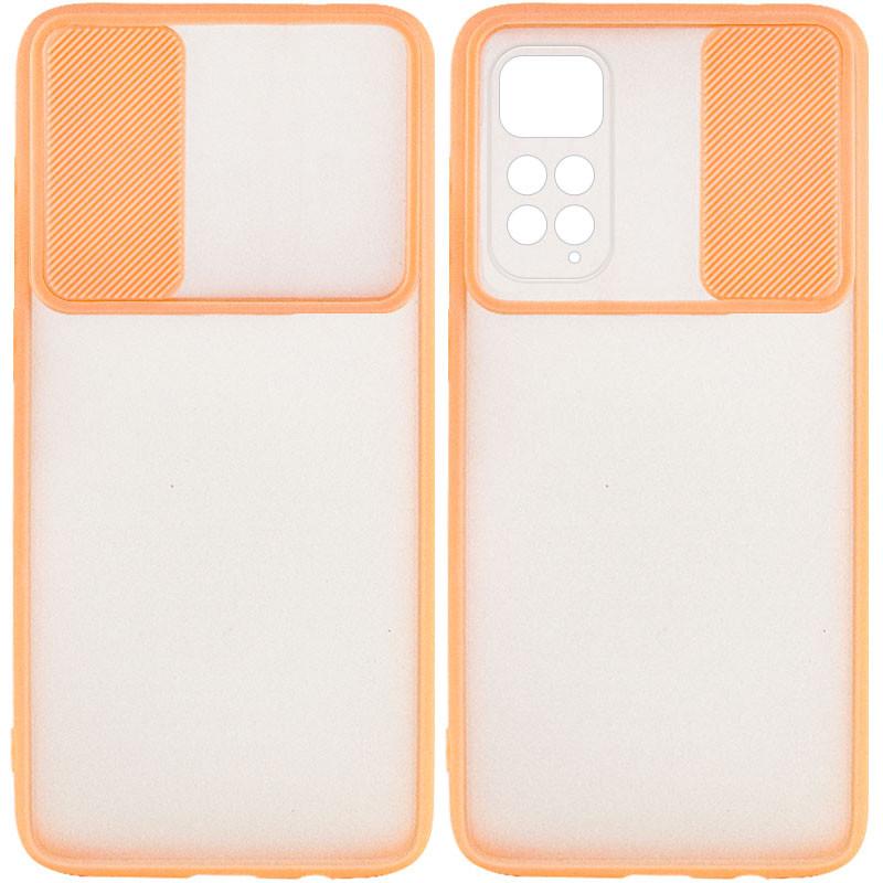 Противоударный чехол Camshield mate TPU со шторкой для камеры для Xiaomi Redmi Note 11 (Global) / Note 11S Розовый