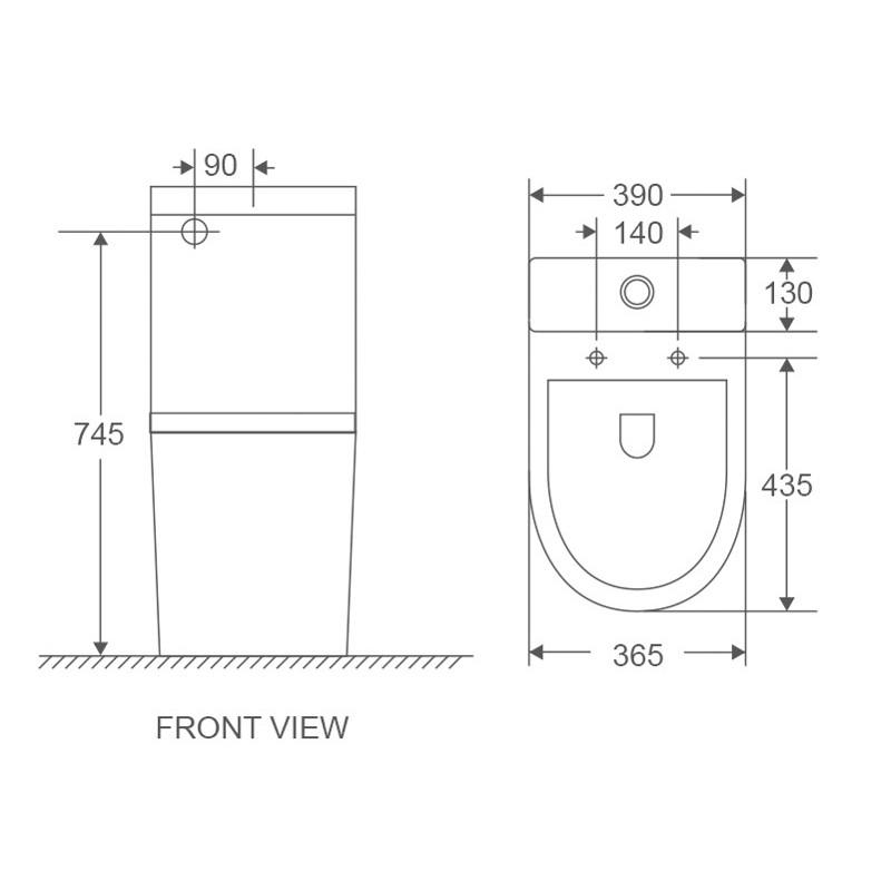 Унитаз-компакт MIXXUS Premium Ellipse-0401-T1 система смыва TORNADO 1.0 630x390x840 мм (MP6467) - фото 2