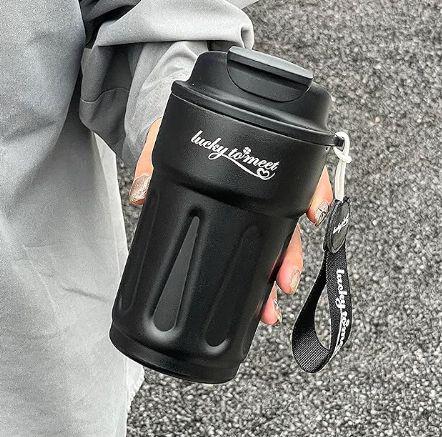 Термокухоль з інтелектуальним дисплеєм з нержавіючої сталі 420 мл Чорний (2640353627) - фото 3